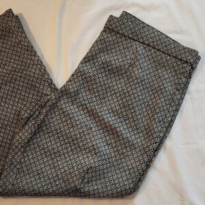 Briggs dress pants sz PXL black white print straight EUC